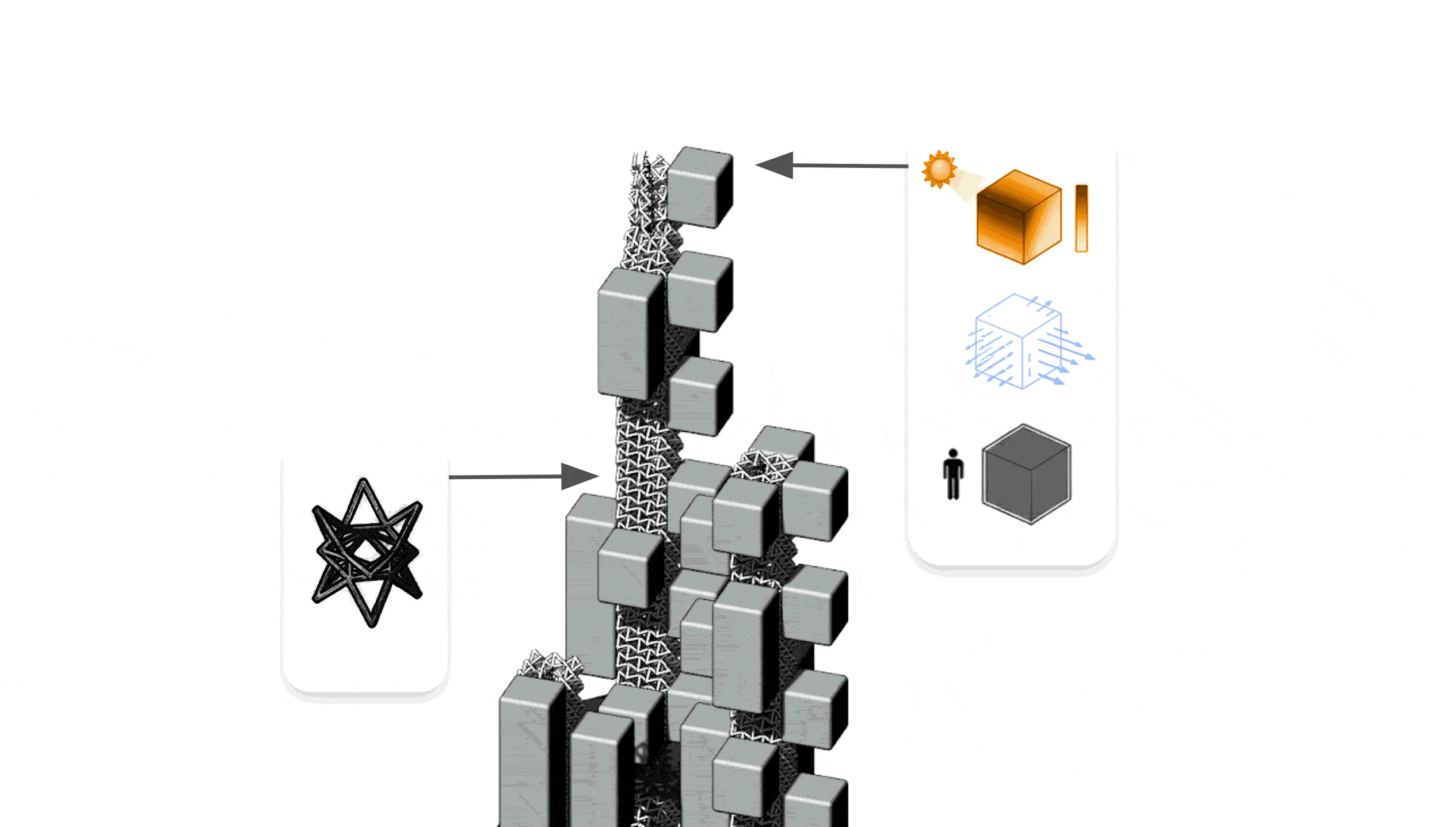 An automated pipeline extracting and distributing data from published 3D model versions across structural and façade teams.